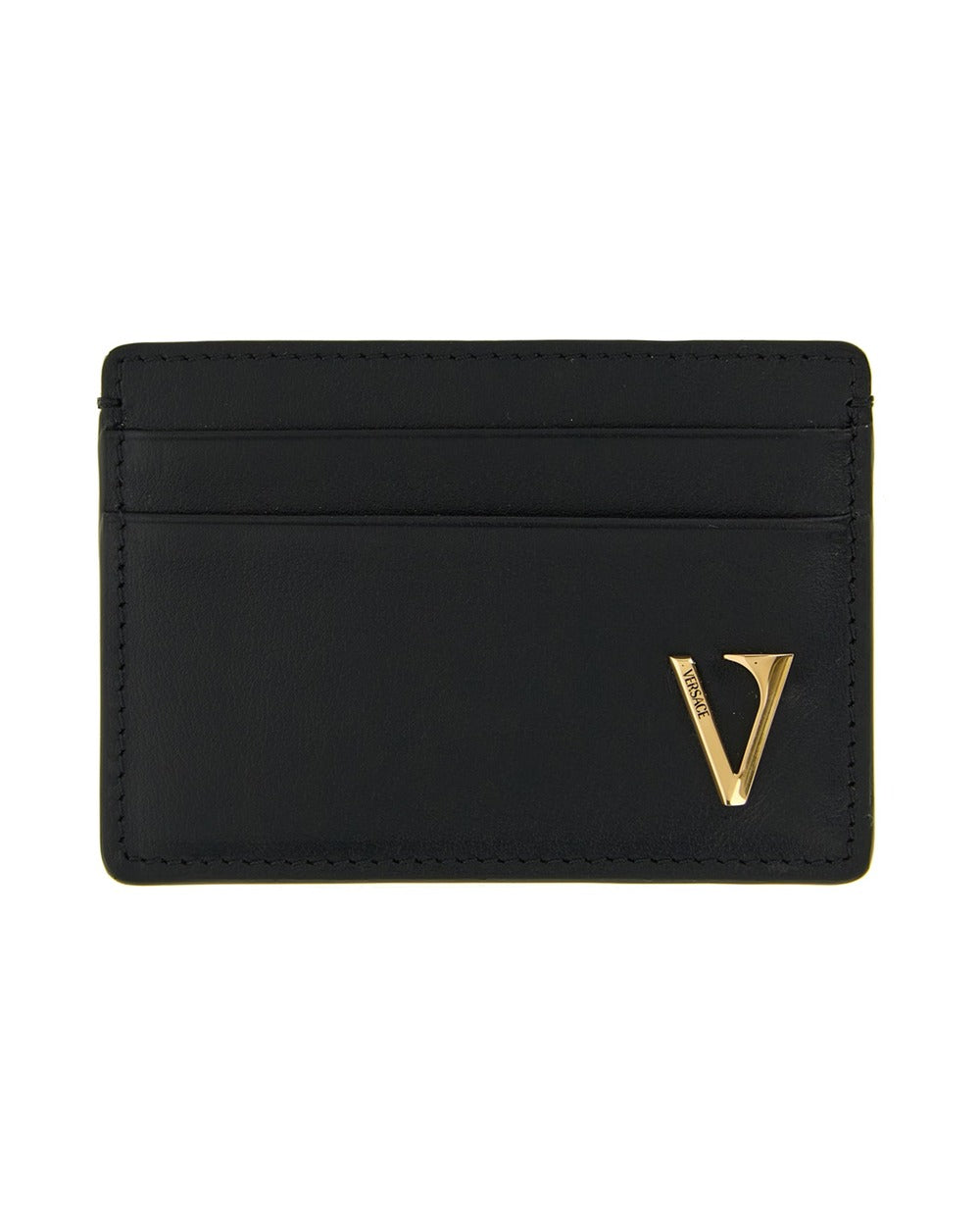 Versace Black Calfskin Cardholder