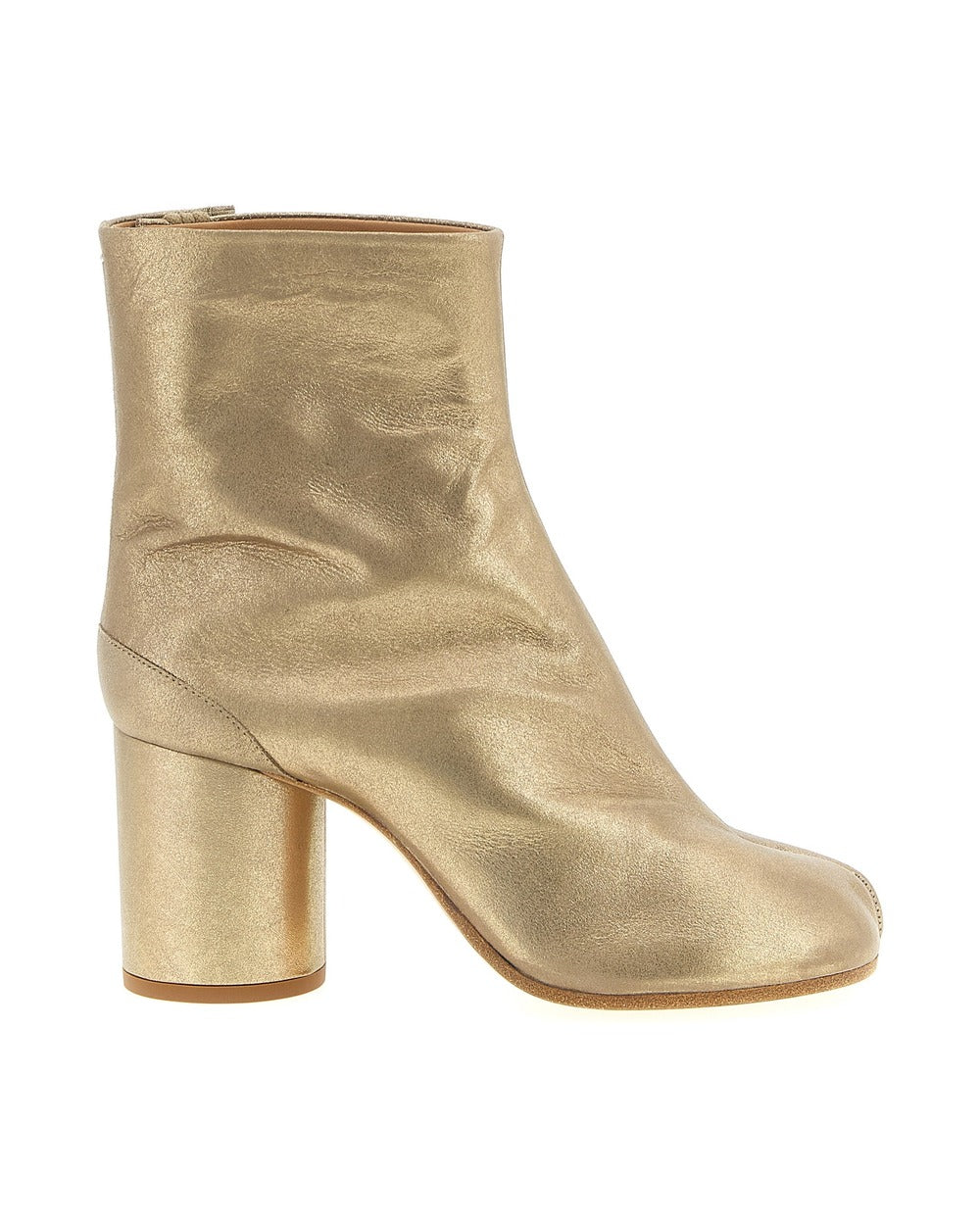 Maison Margiela Gold Cashmere Ankle Boots