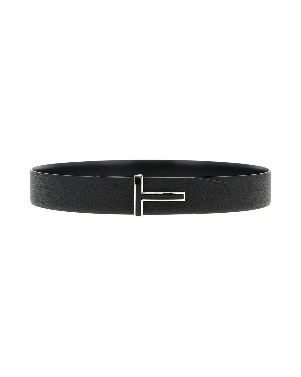 Tom Ford Black Calfskin Regular Belt