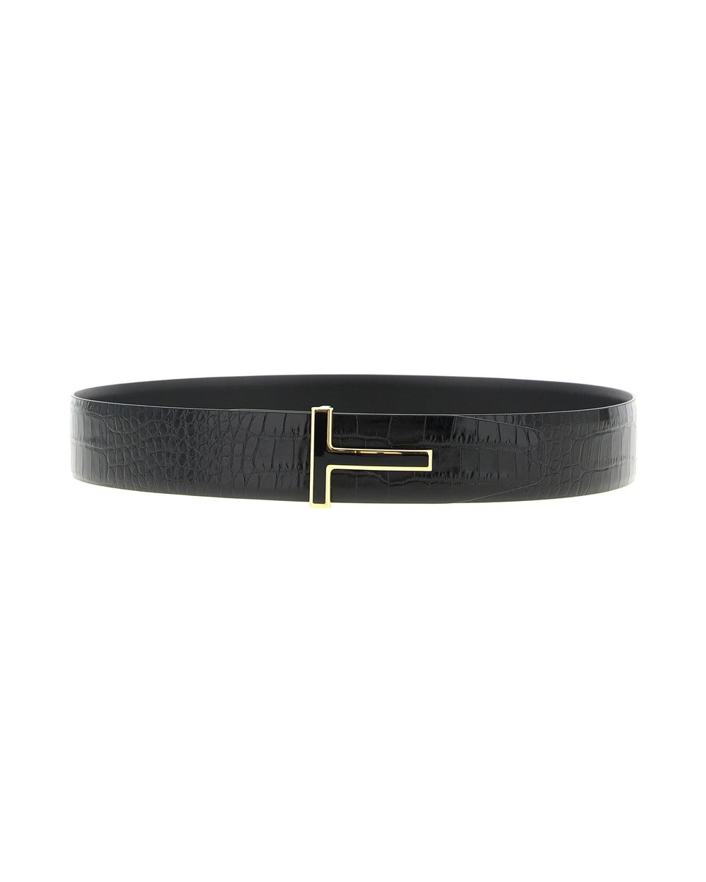 Tom Ford Black Calfskin Regular Belt