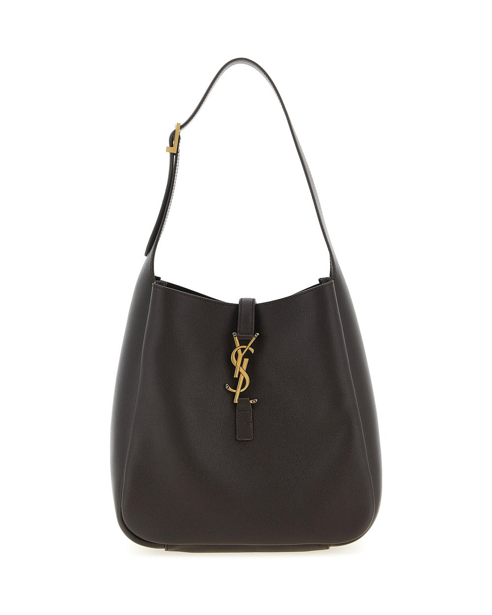 Saint Laurent Brown Calfskin Shoulder Bag