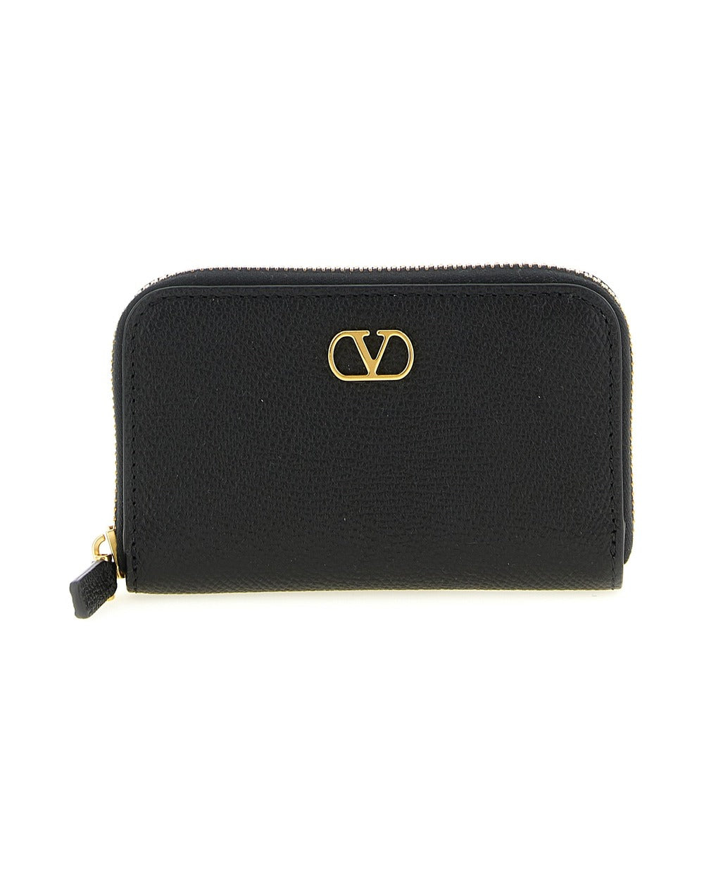 Valentino Garavani Black Calfskin Cardholder