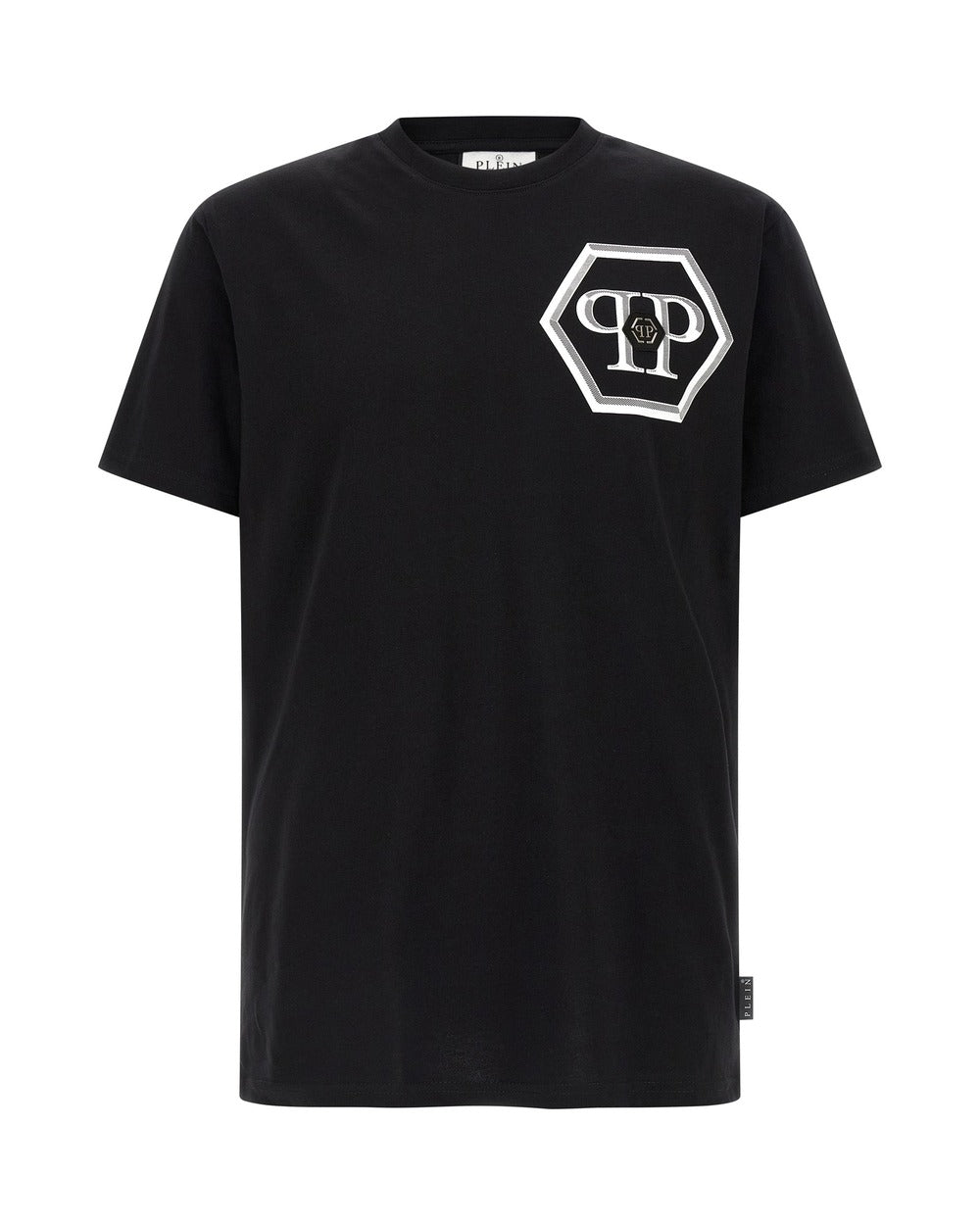 Philipp Plein Black Cotton T-Shirt
