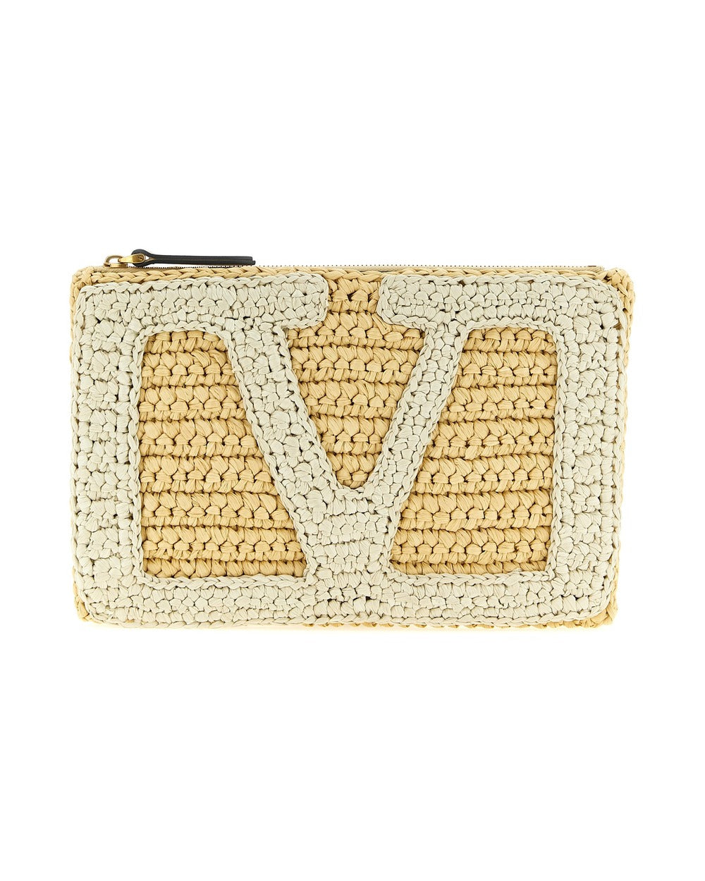 Valentino Garavani White Viscose Clutch Bag