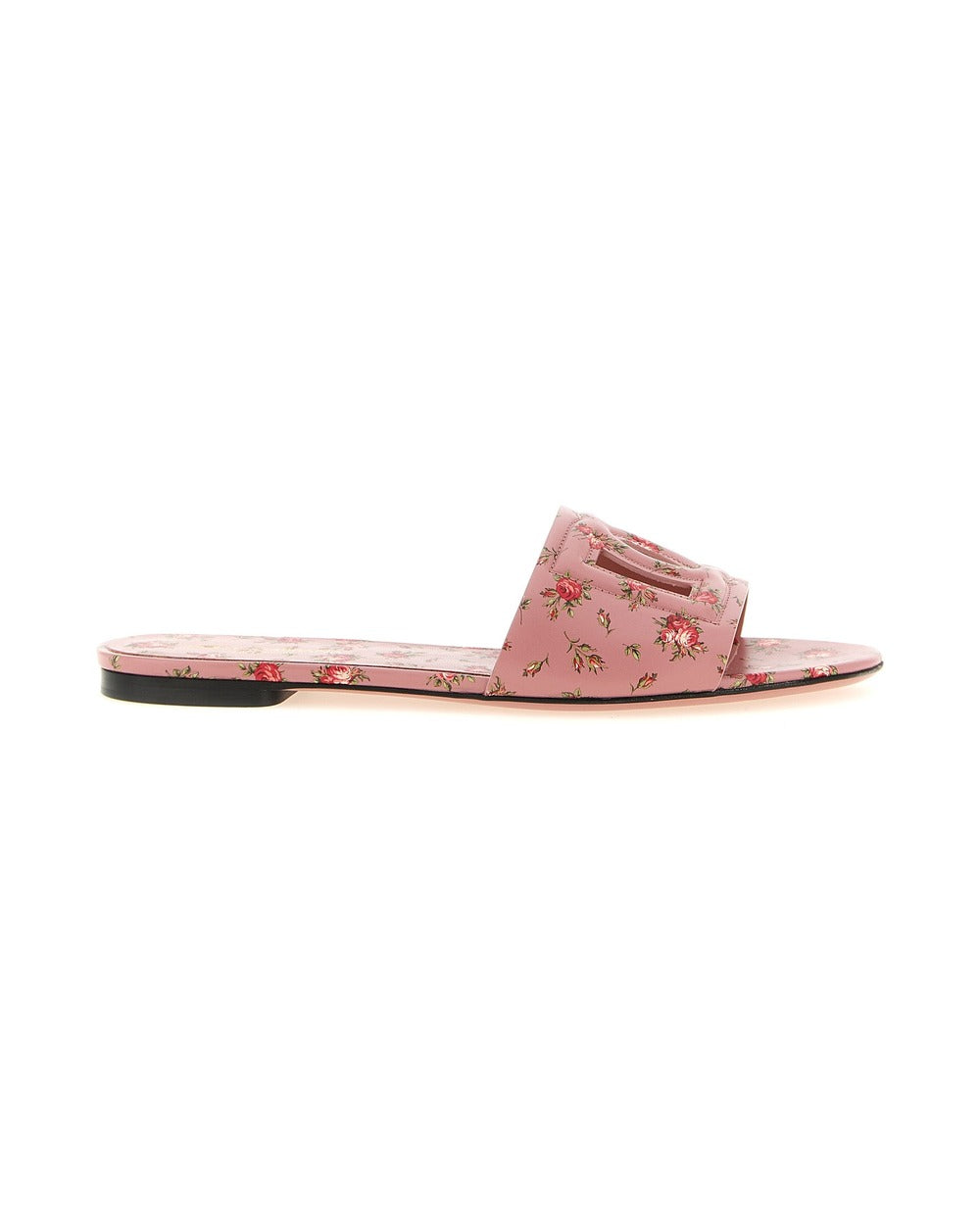 Dolce & Gabbana Multicolor Calfskin Slides