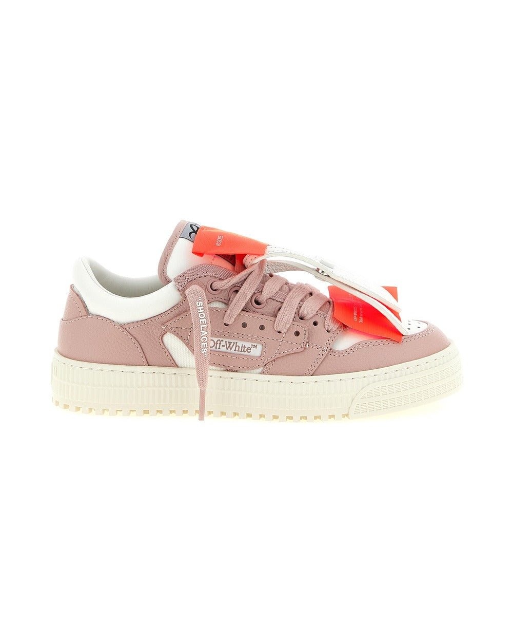 Off-White Multicolor Leather Low Top Sneakers