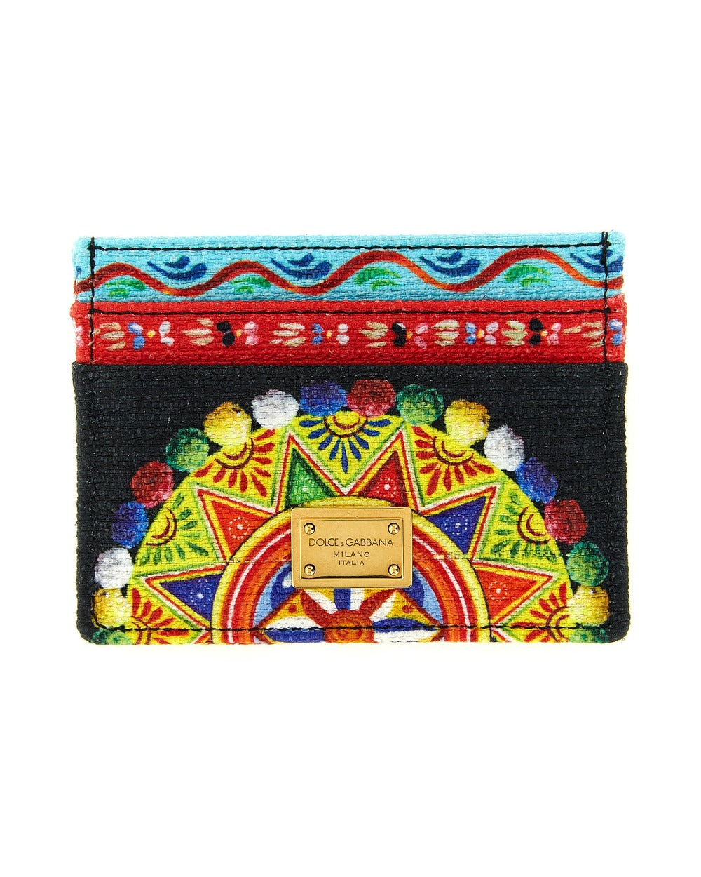 Dolce & Gabbana Multicolor Cotton Cardholder