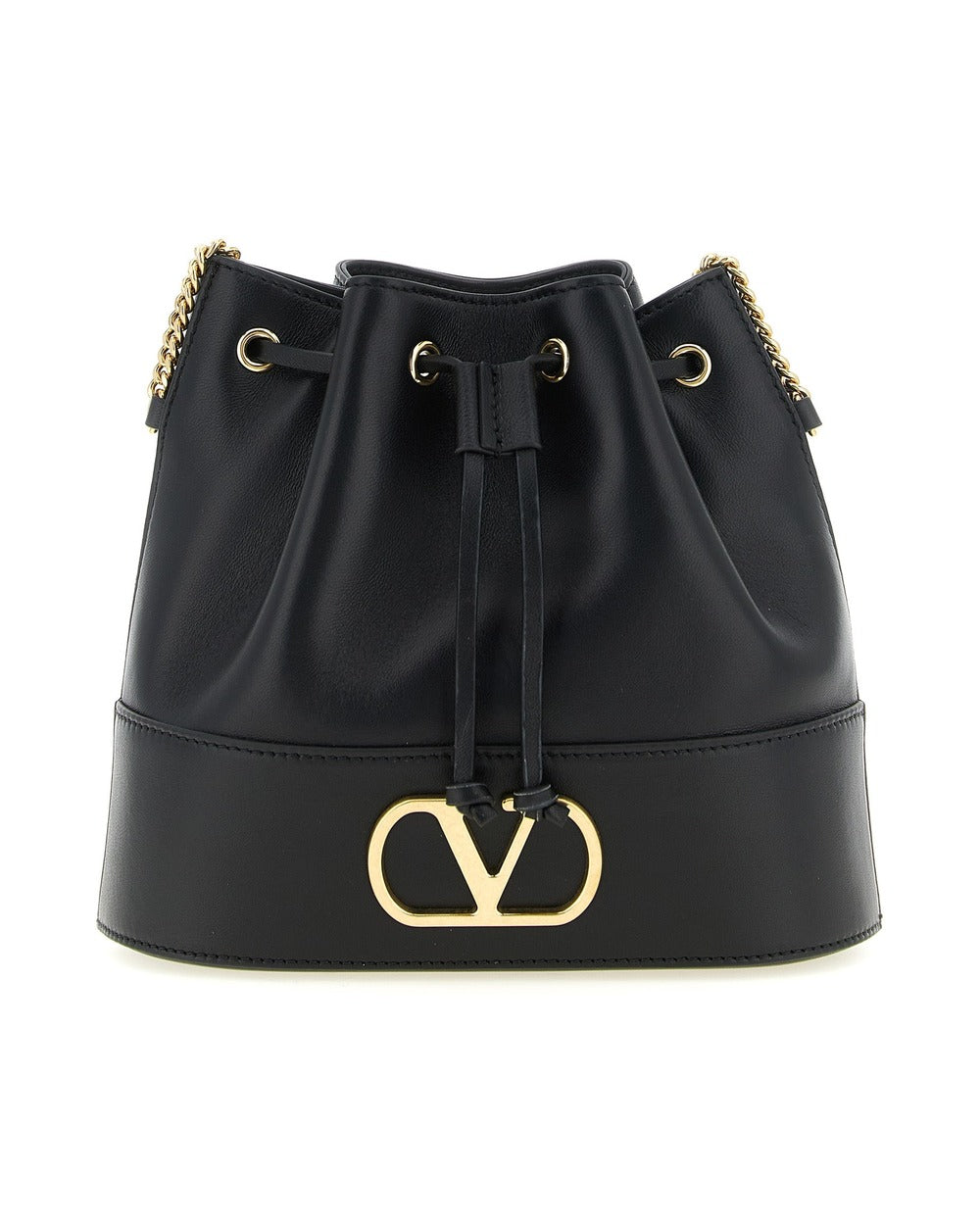 Valentino Garavani Black Lamb Leather Crossbody Bag