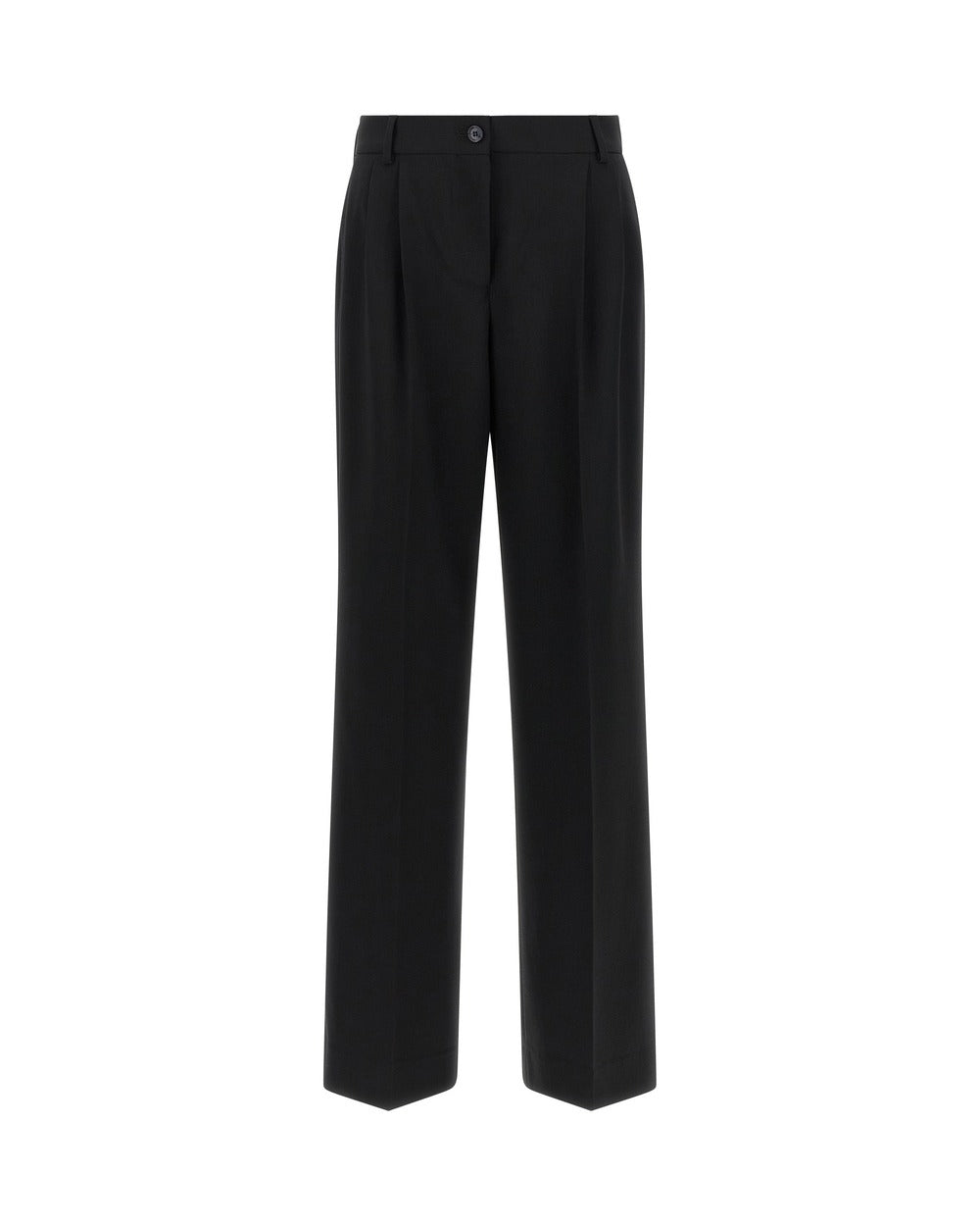 Dolce & Gabbana Black Virgin Wool Casual Pants