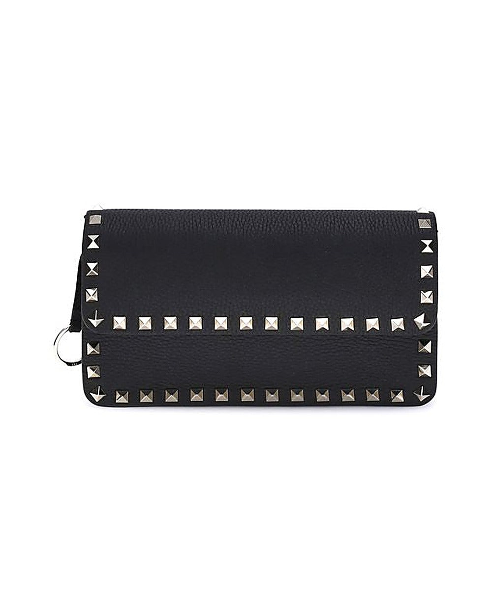 Valentino Garavani Black Calf Leather Bos Taurus Wallet