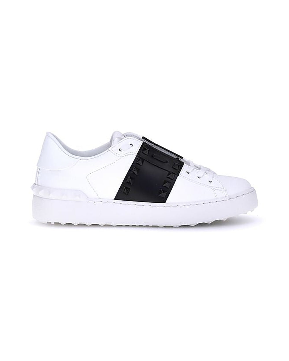 Valentino Garavani White Calf Leather Bos Taurus Low Top Sneakers