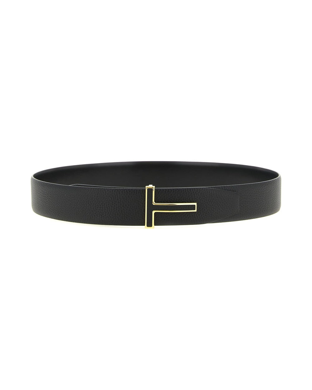 Tom Ford Black Calfskin Regular Belt