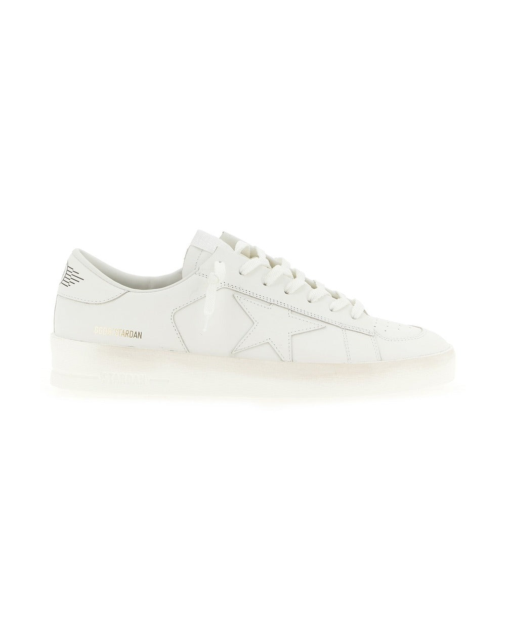 Golden Goose White Cowhide Low Top Sneakers
