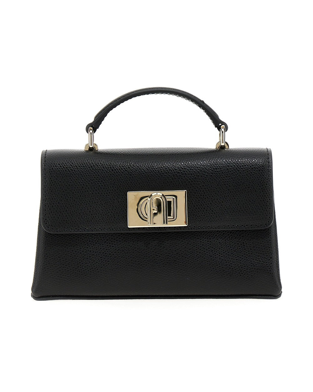 Furla Black Leather Crossbody Bag