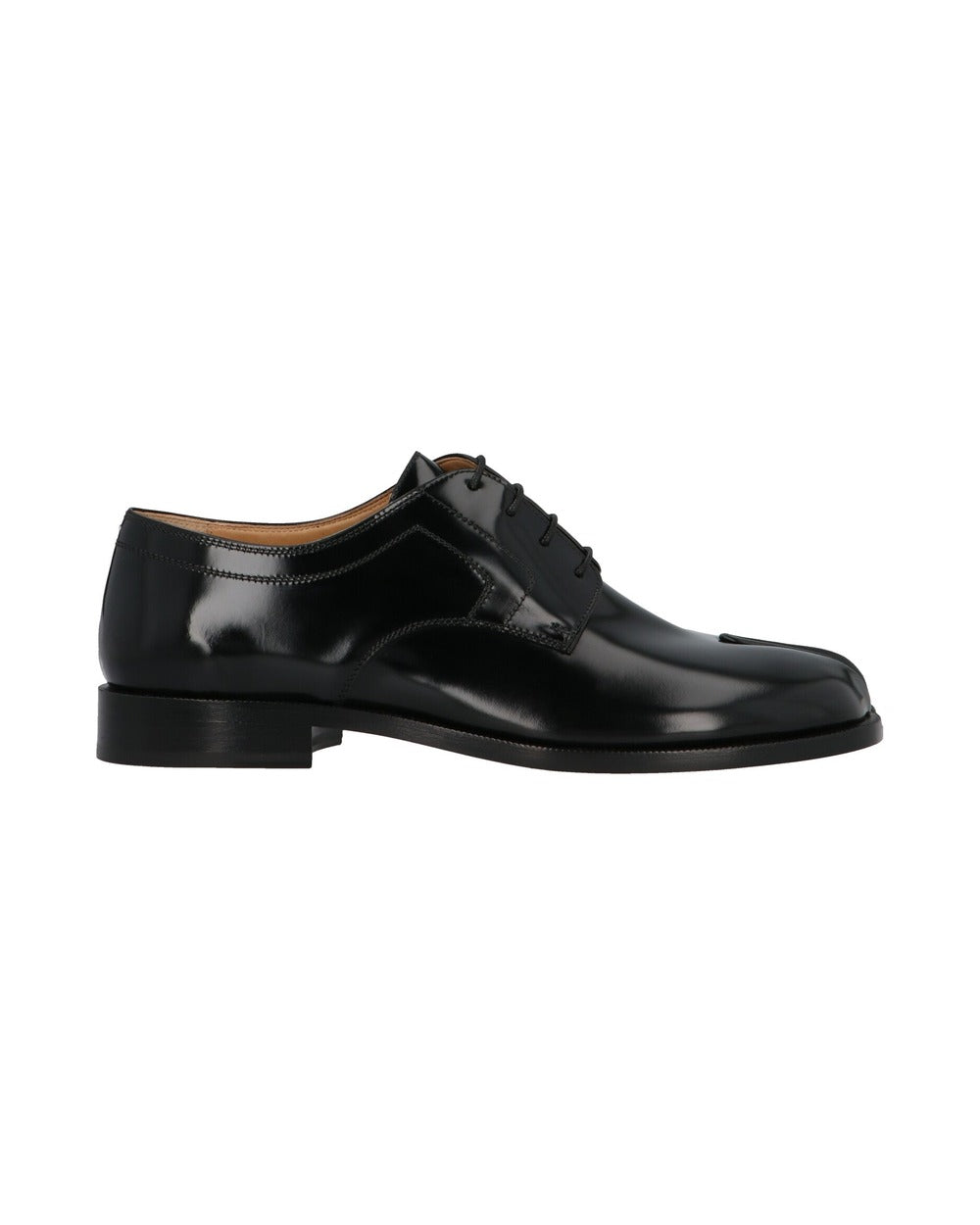 Maison Margiela Black Calfskin Oxfords And Derbies