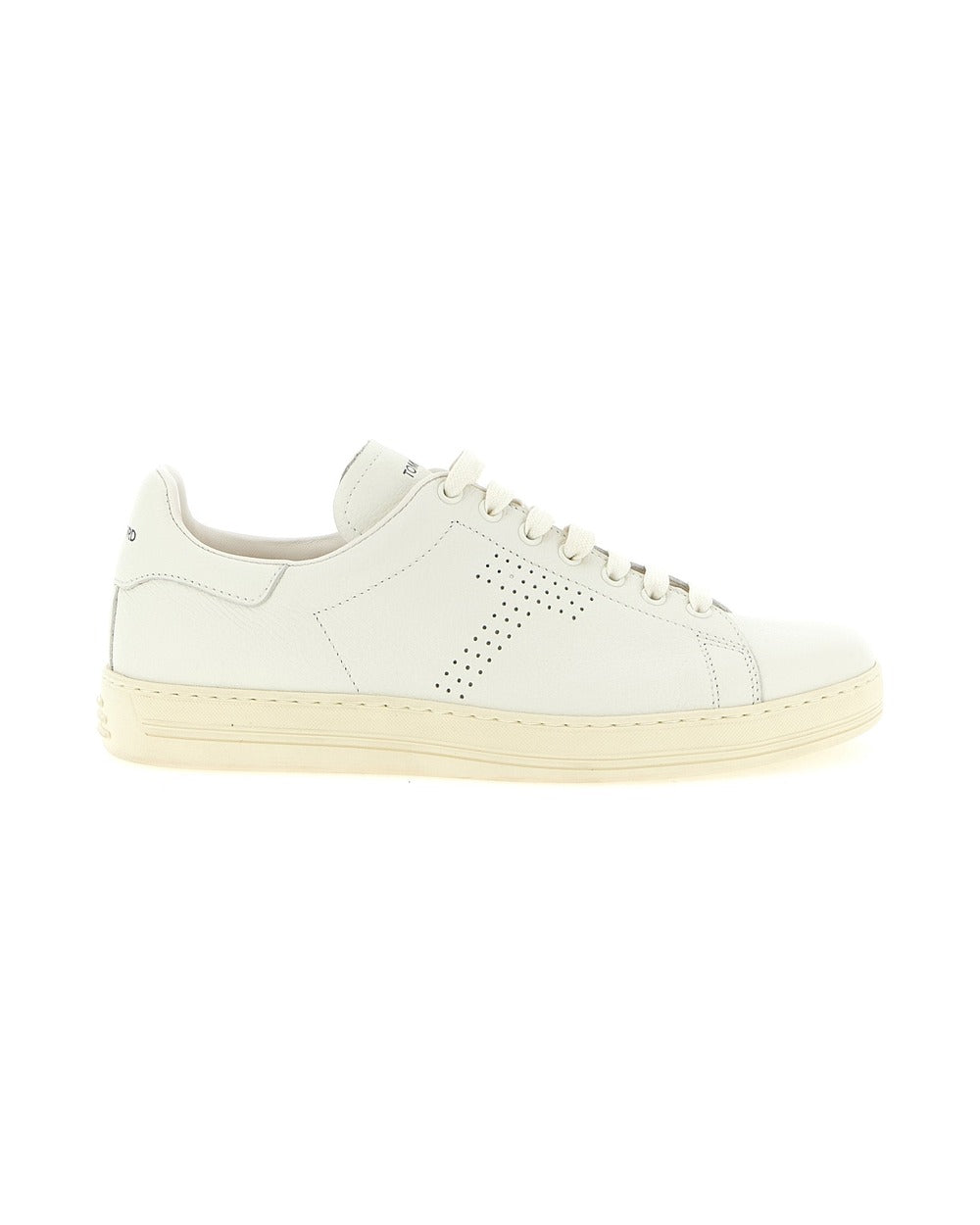 Tom Ford White Leather Low Top Sneakers