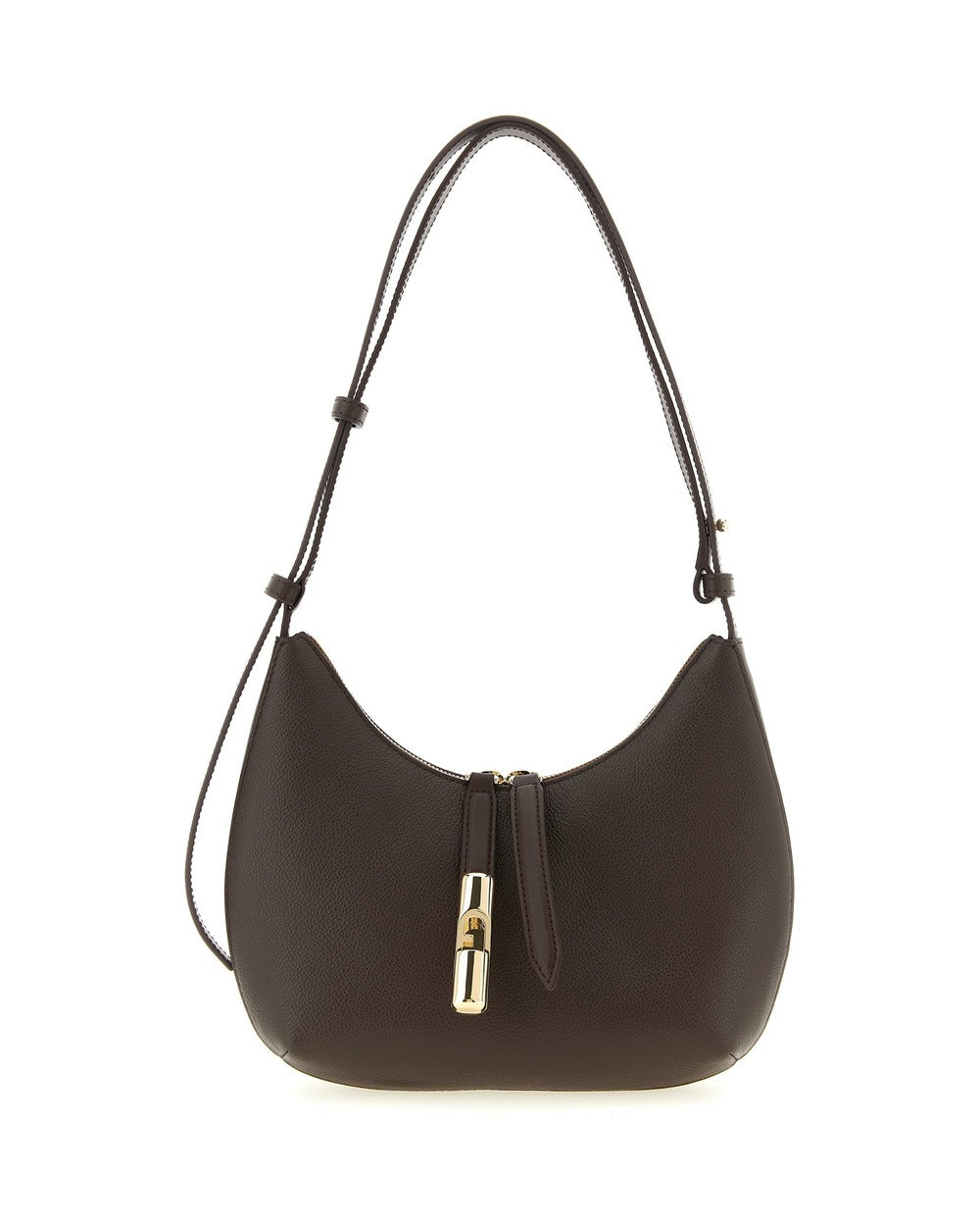 Furla Brown Calfskin Shoulder Bag
