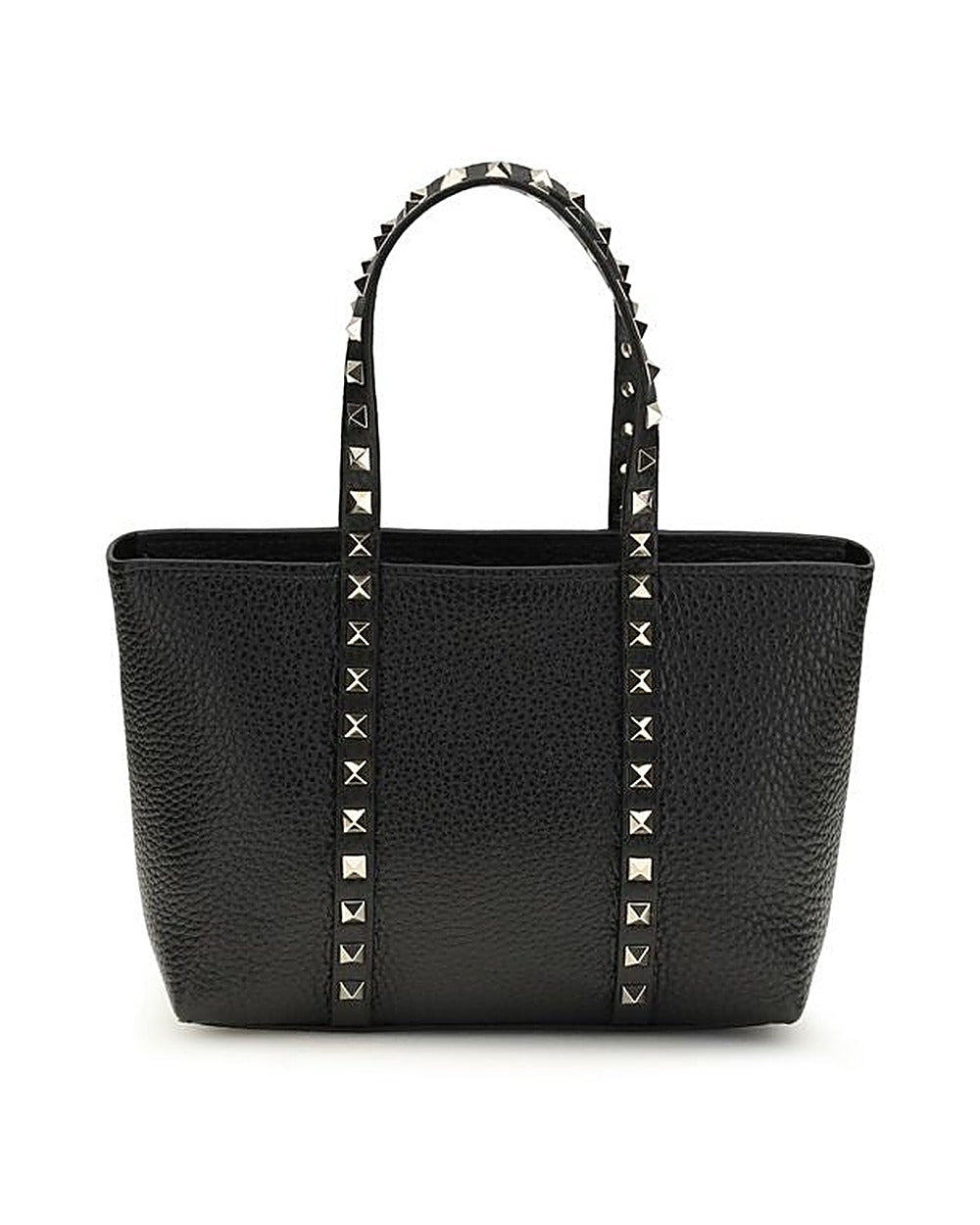 Valentino Garavani Black Calf Leather Bos Taurus Shoulder Bag