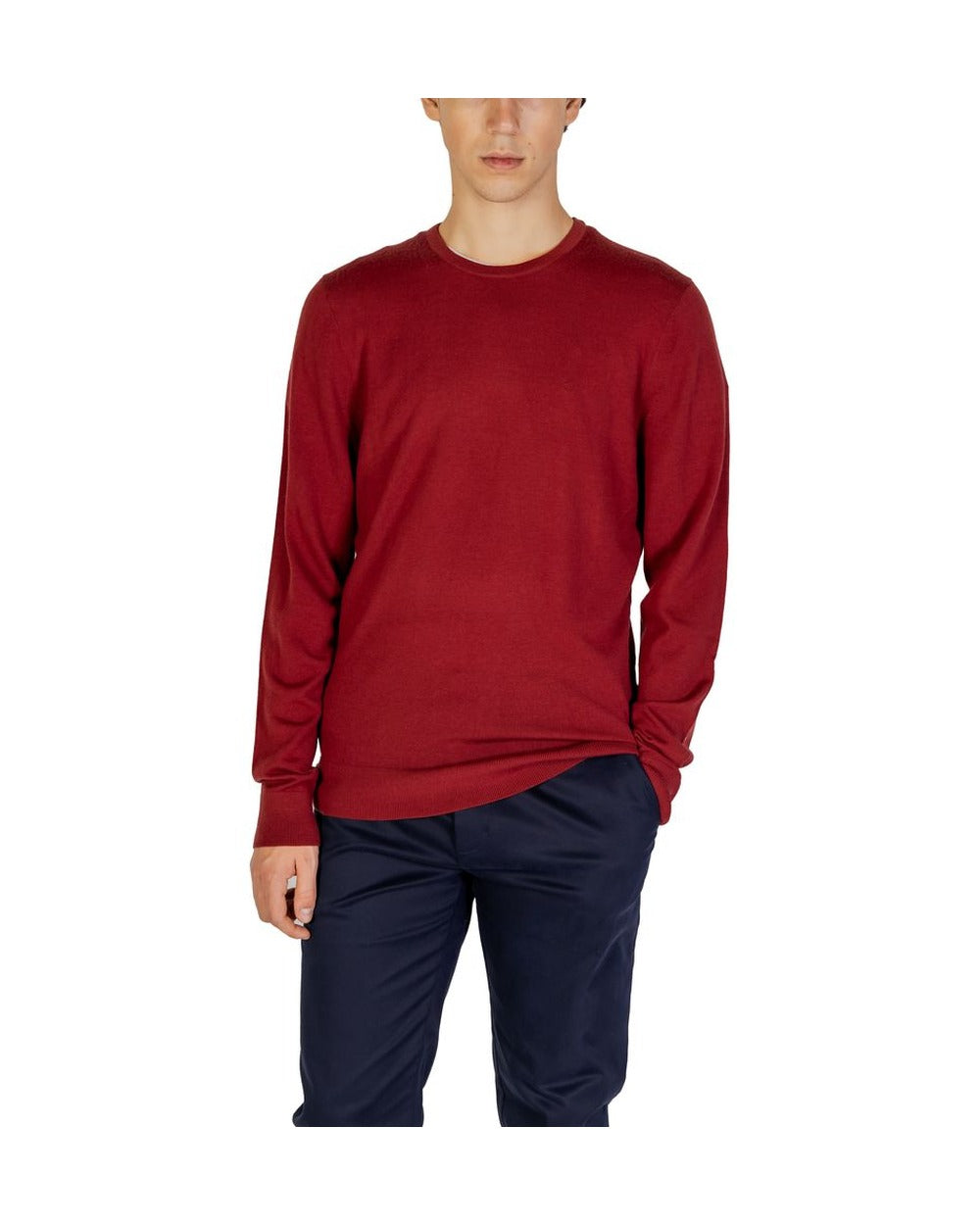 Calvin Klein Bordeaux Recycled Wool Sweatshirt