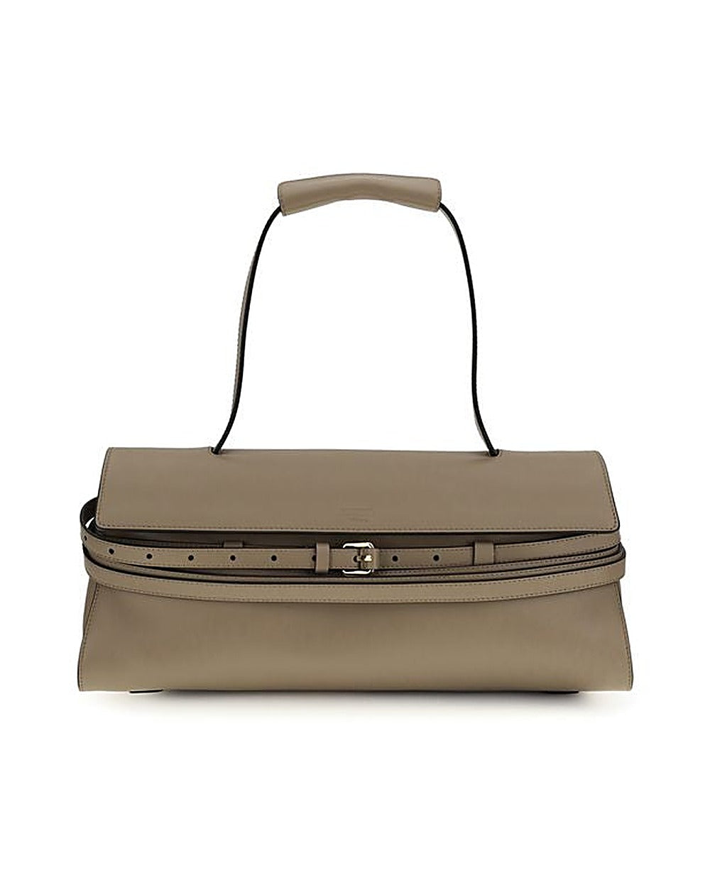 Moschino Beige Calf Leather Bos Taurus Shoulder Bag