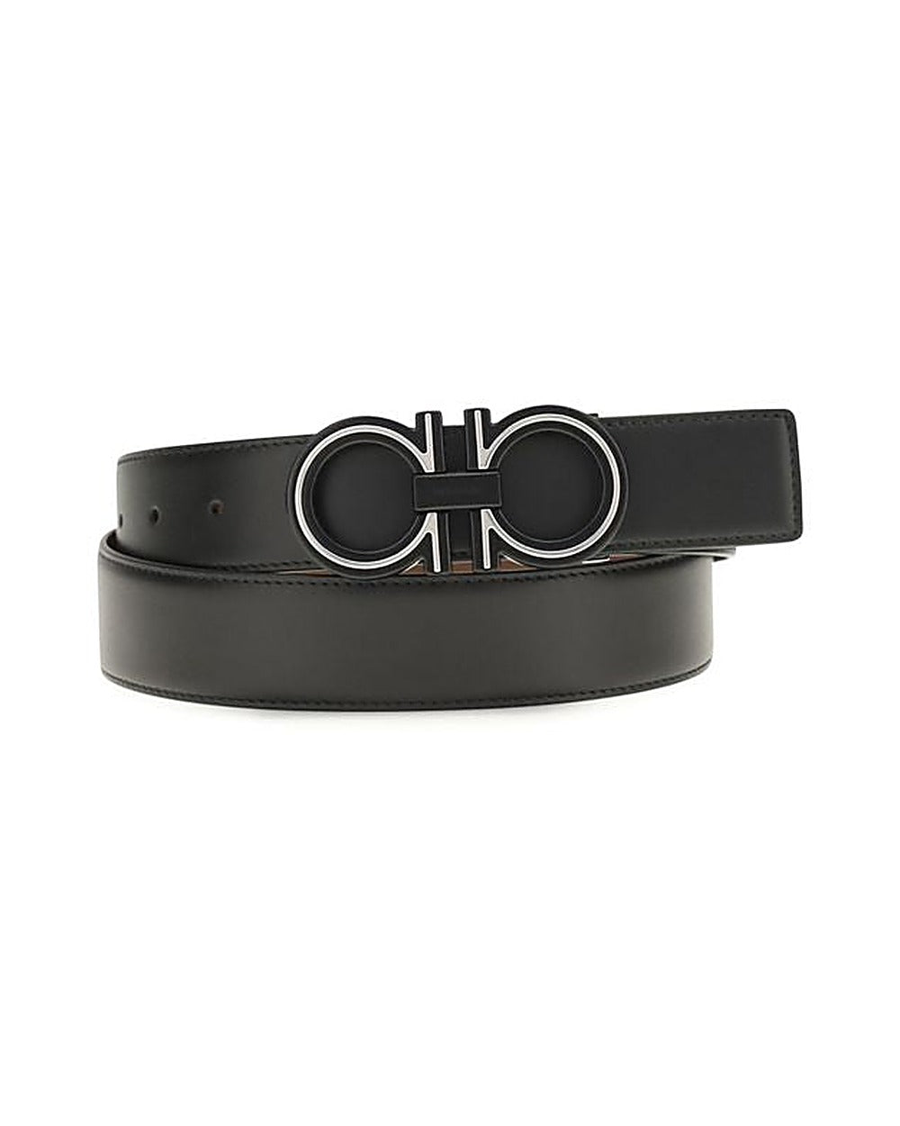 Ferragamo Blue Calf Leather Bos Taurus Regular Belt