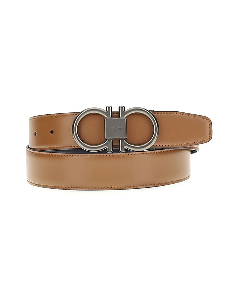 Ferragamo Beige Calf Leather Bos Taurus Regular Belt