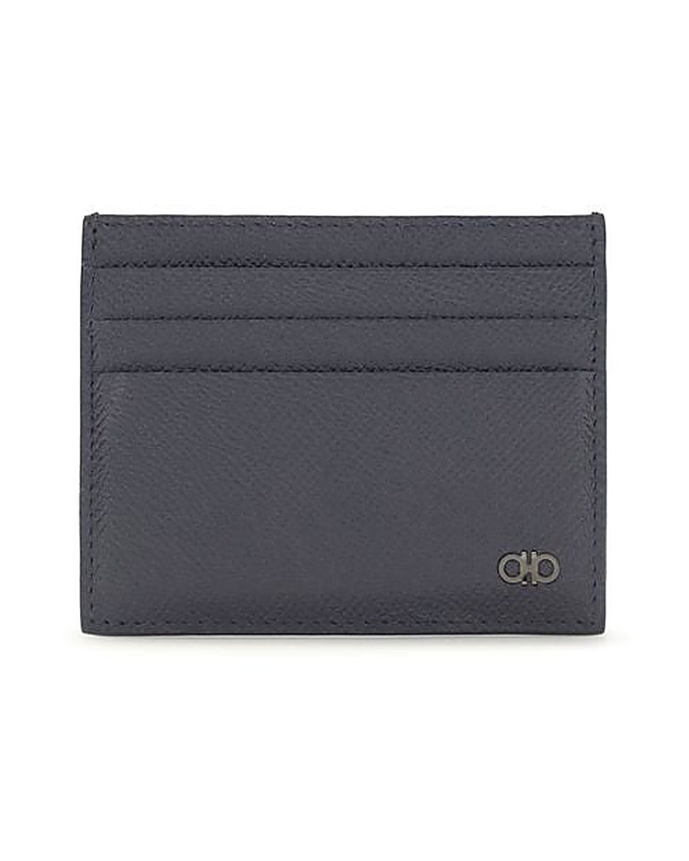Ferragamo Blue Calf Leather Bos Taurus Wallet