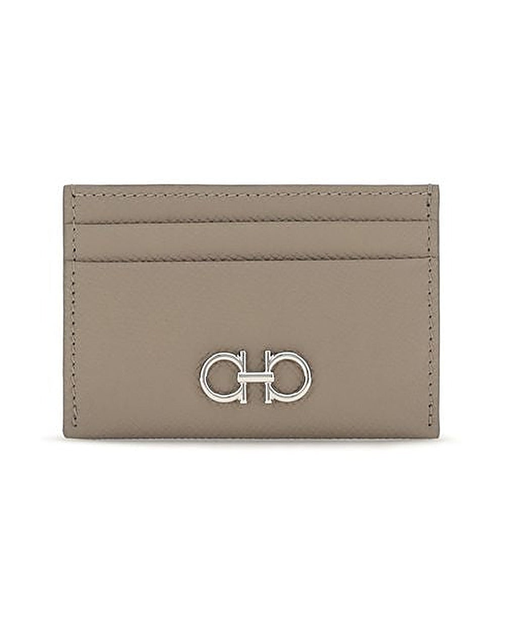 Ferragamo Beige Calf Leather Bos Taurus Wallet