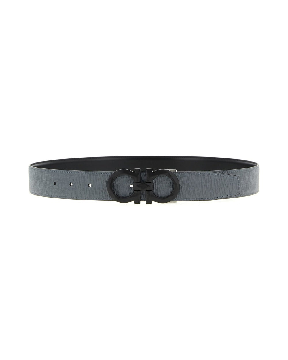 Ferragamo Gray Calfskin Regular Belt
