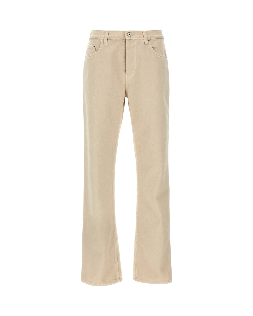 Burberry Beige Cotton Casual Pants