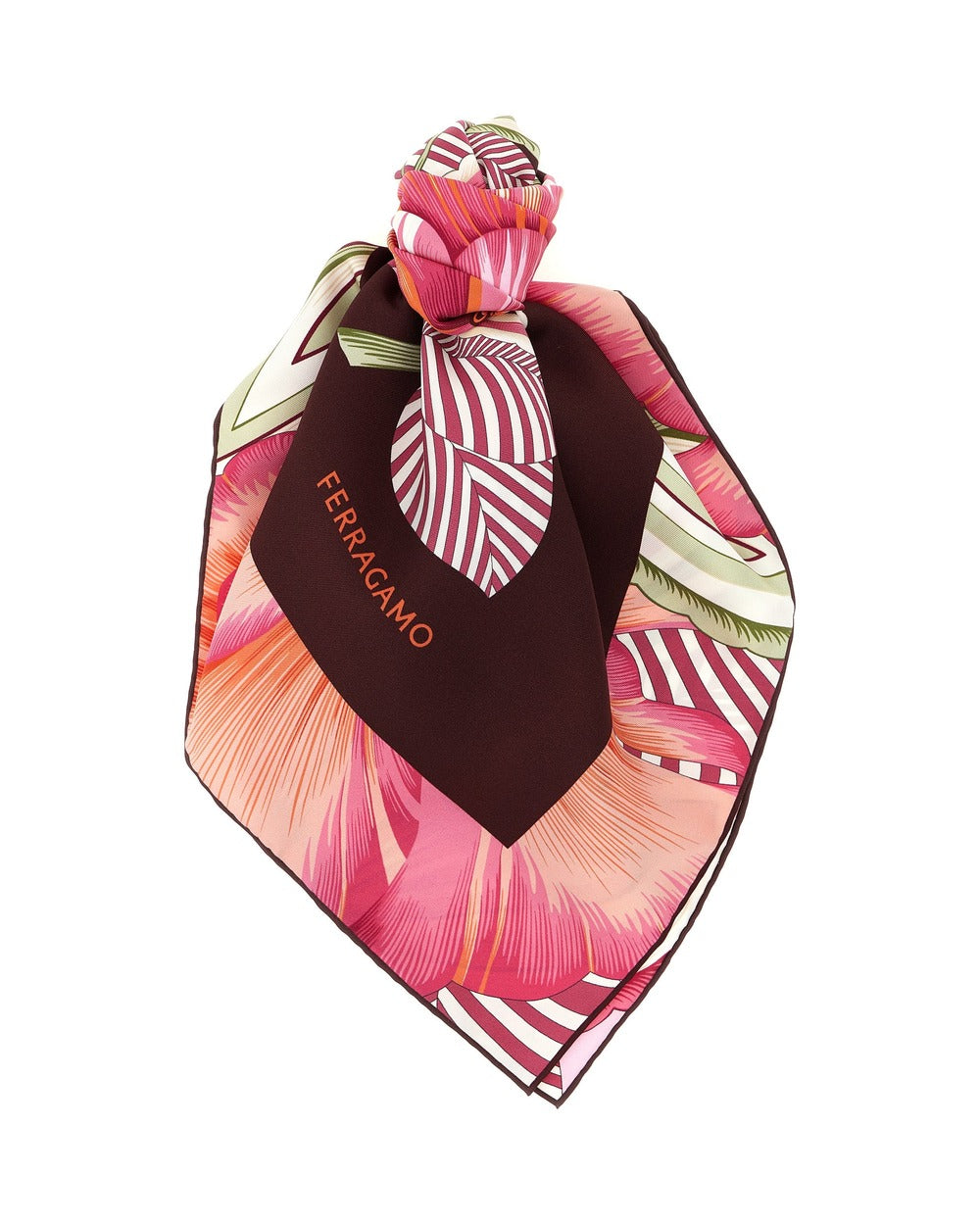 Ferragamo Multicolor Silk Scarf