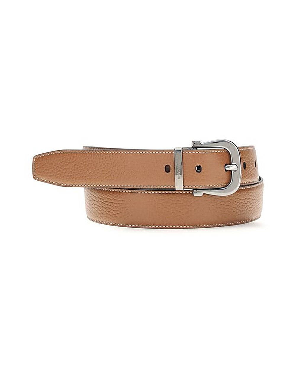 Ferragamo Brown Calf Leather Bos Taurus Regular Belt