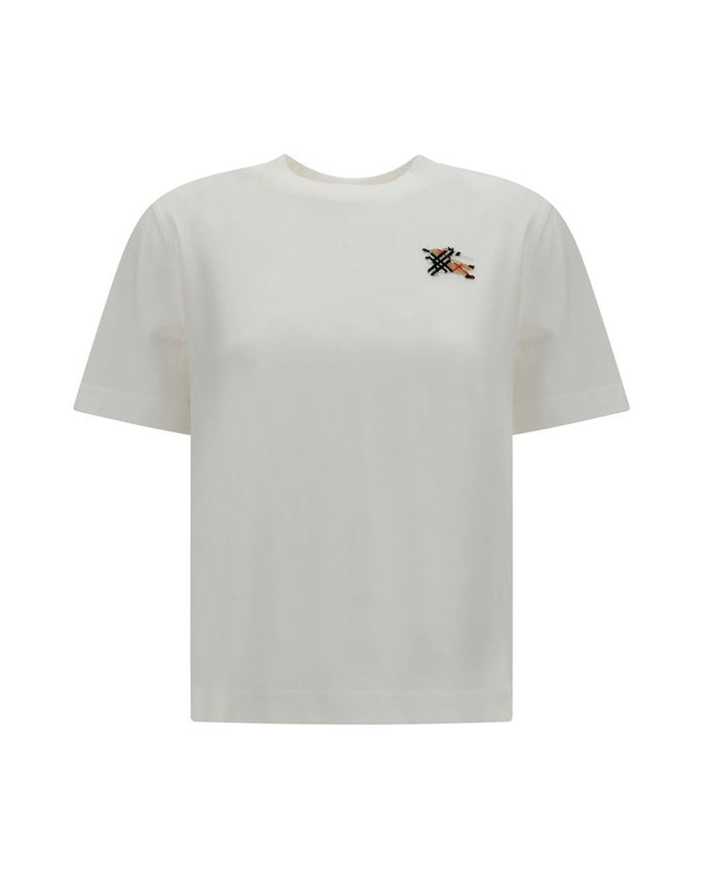 Burberry White Cotton T-Shirt