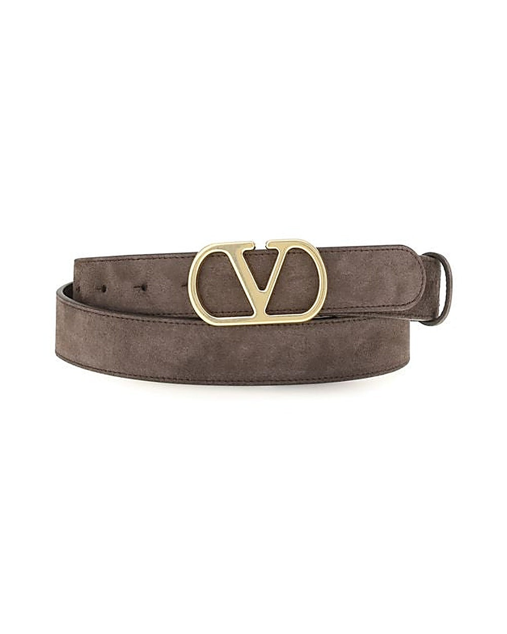 Valentino Garavani Brown Calf Leather Bos Taurus Belt