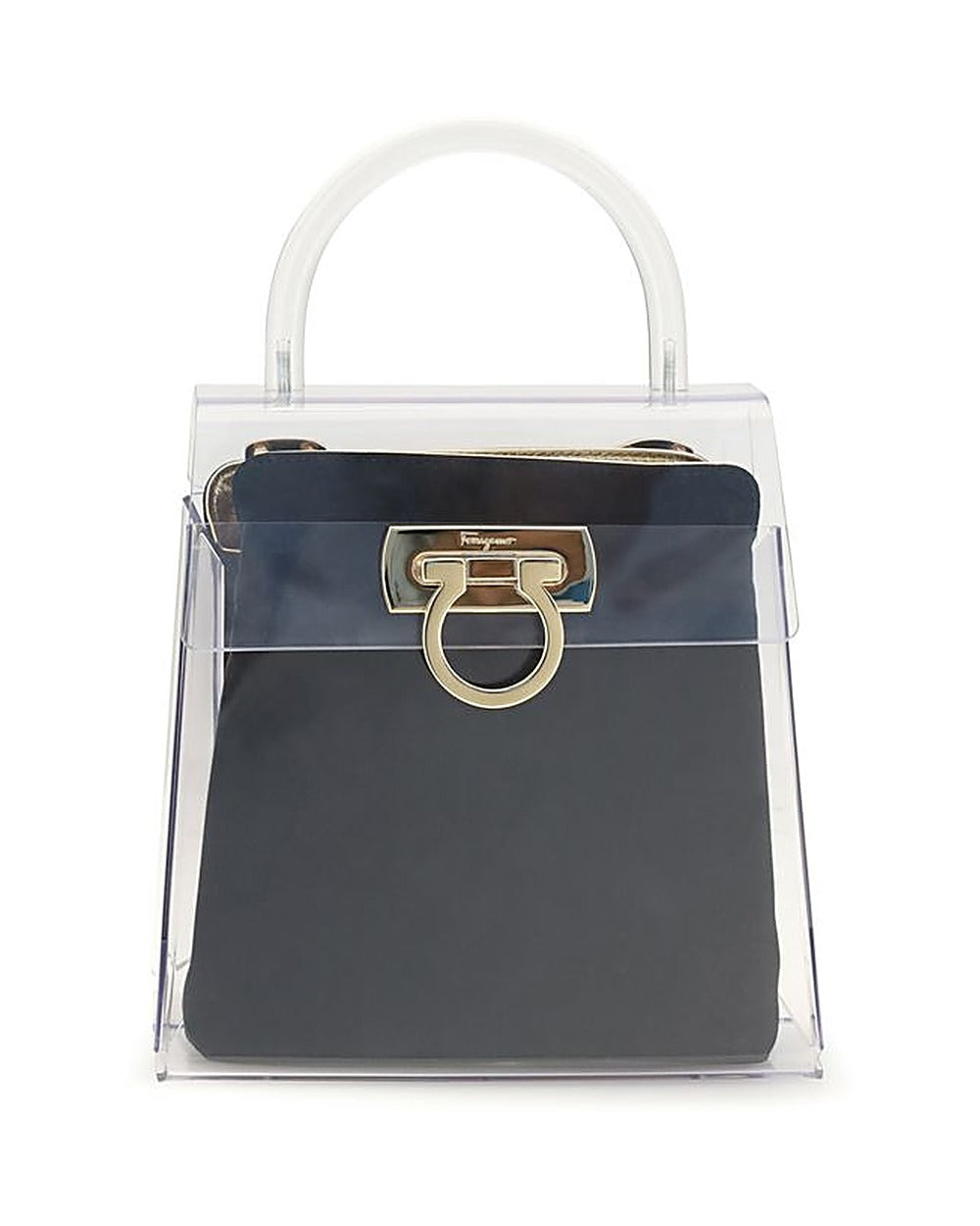 Ferragamo Black Pvc Handbag