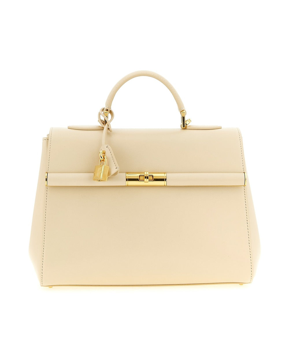 Dolce & Gabbana White Lamb Leather Handbag