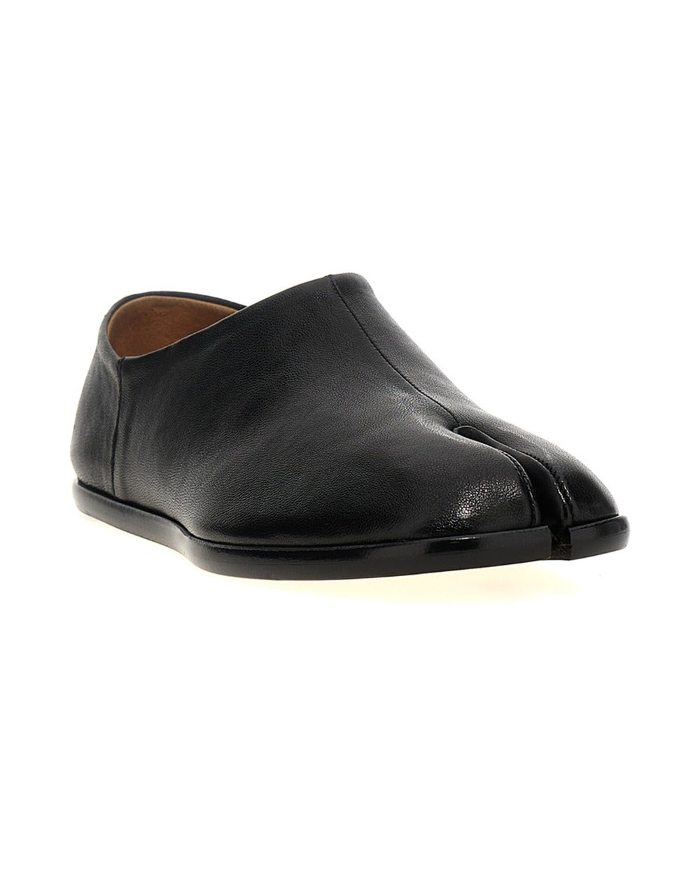 Maison Margiela Black Lamb Leather Ballet Flats