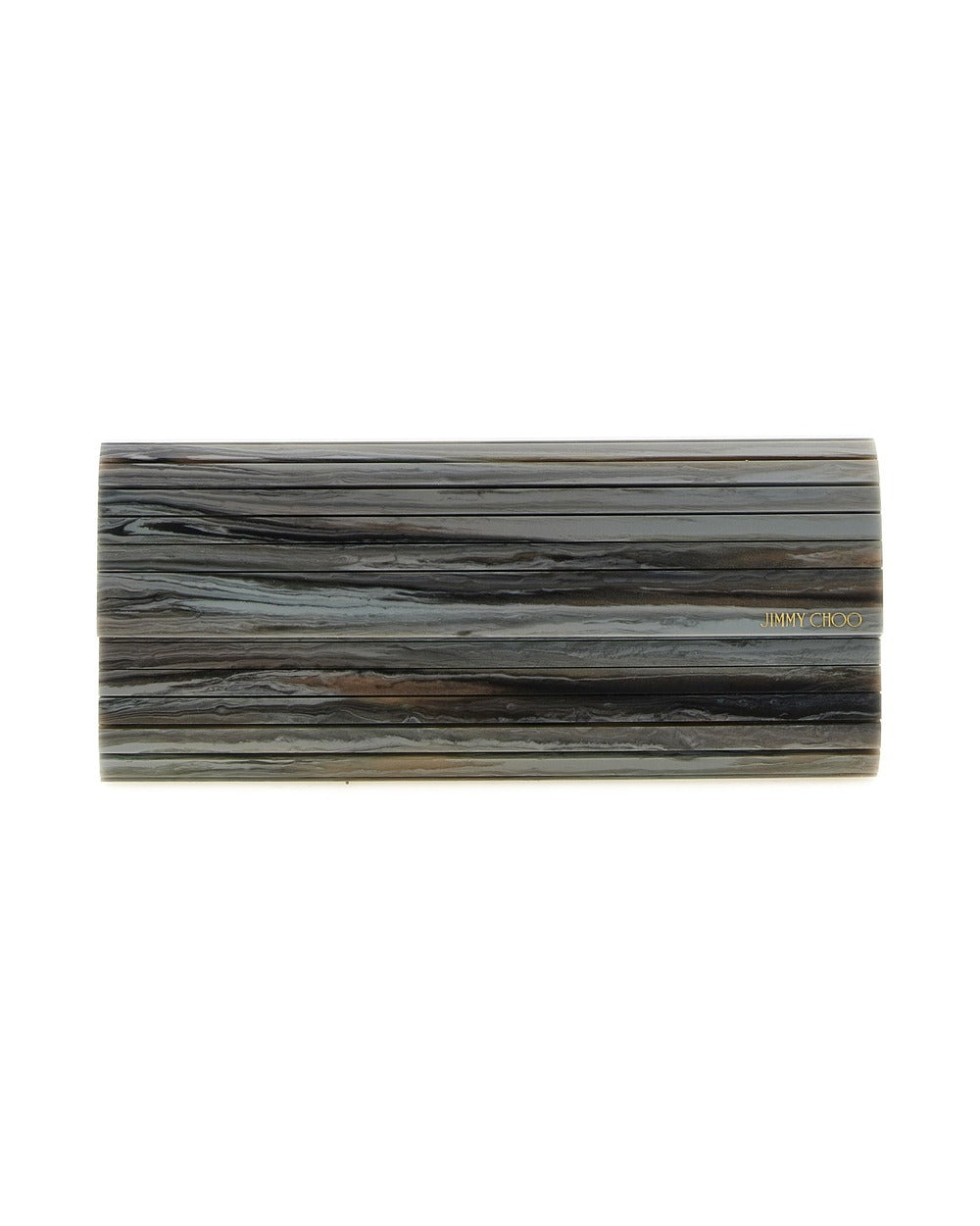 Jimmy Choo Gray Polyester Clutch Bag
