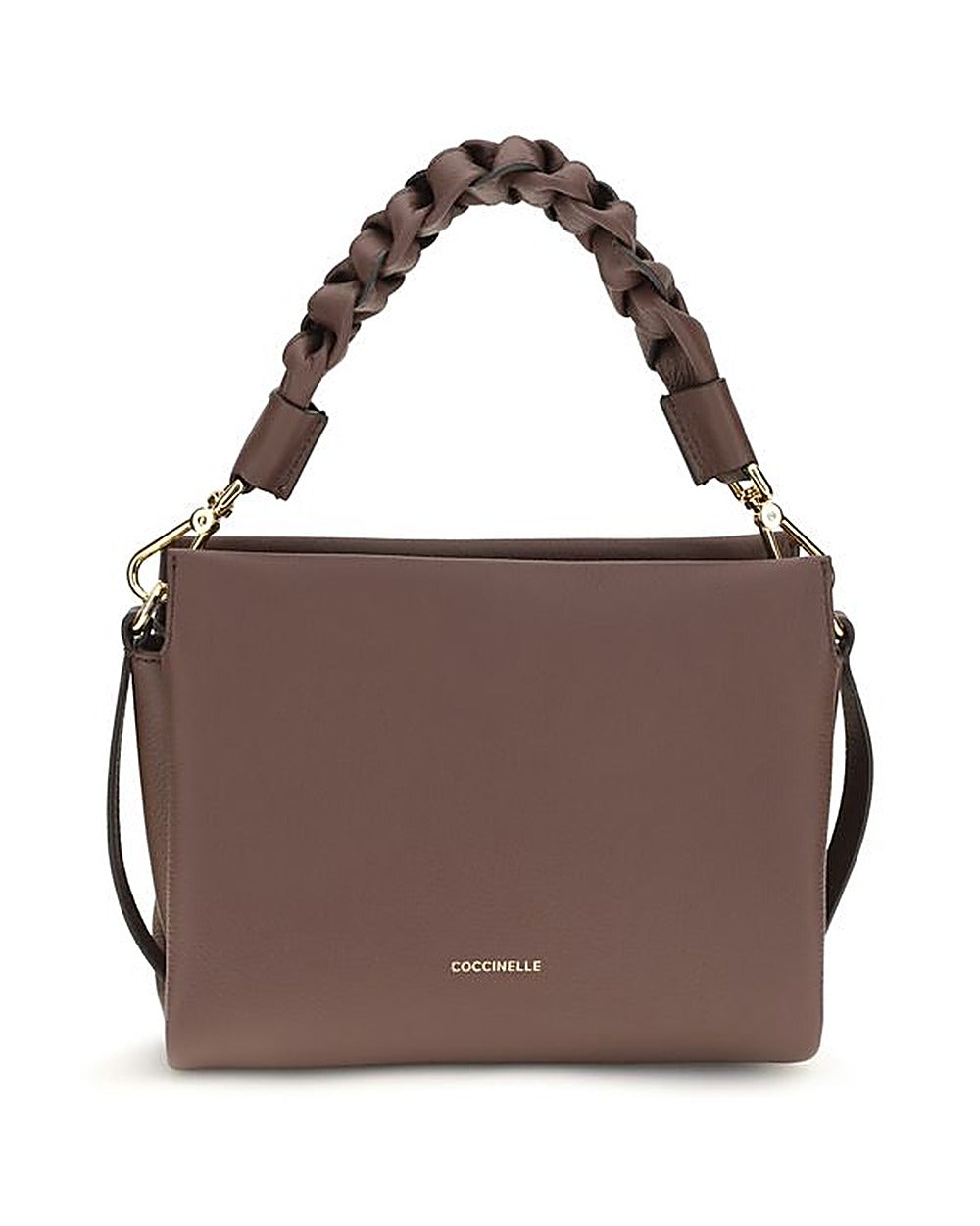 Coccinelle Brown Calf Leather Bos Taurus Handbag