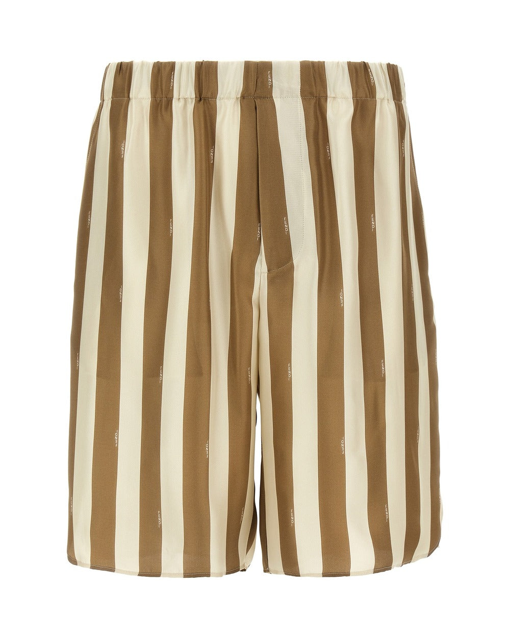 Fendi Beige Silk Bermuda Shorts