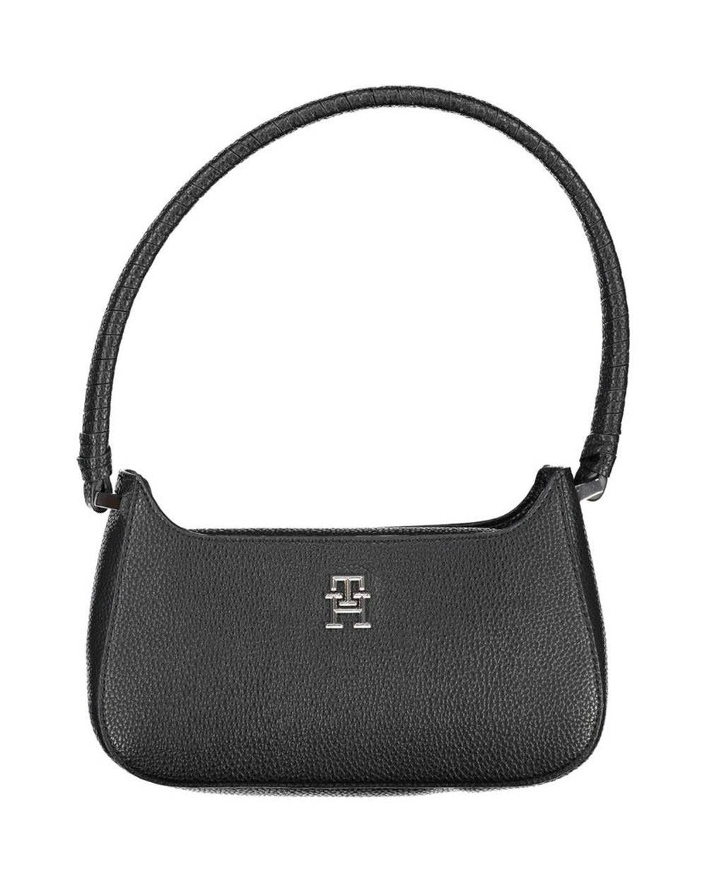 Tommy Hilfiger Black Polyurethane Women Handbag