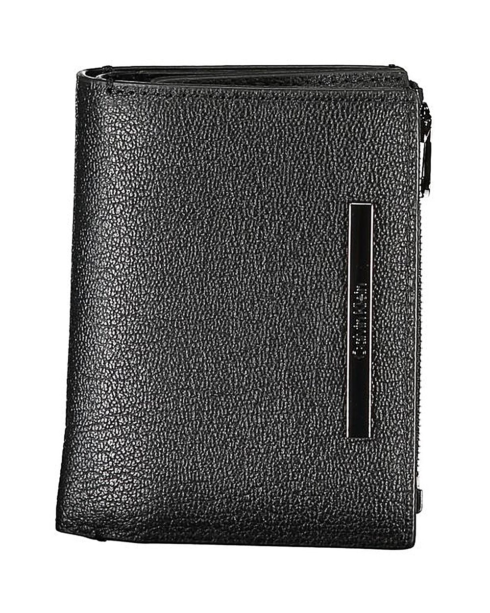 Calvin Klein Sleek Black Leather Wallet with Coin Purse
