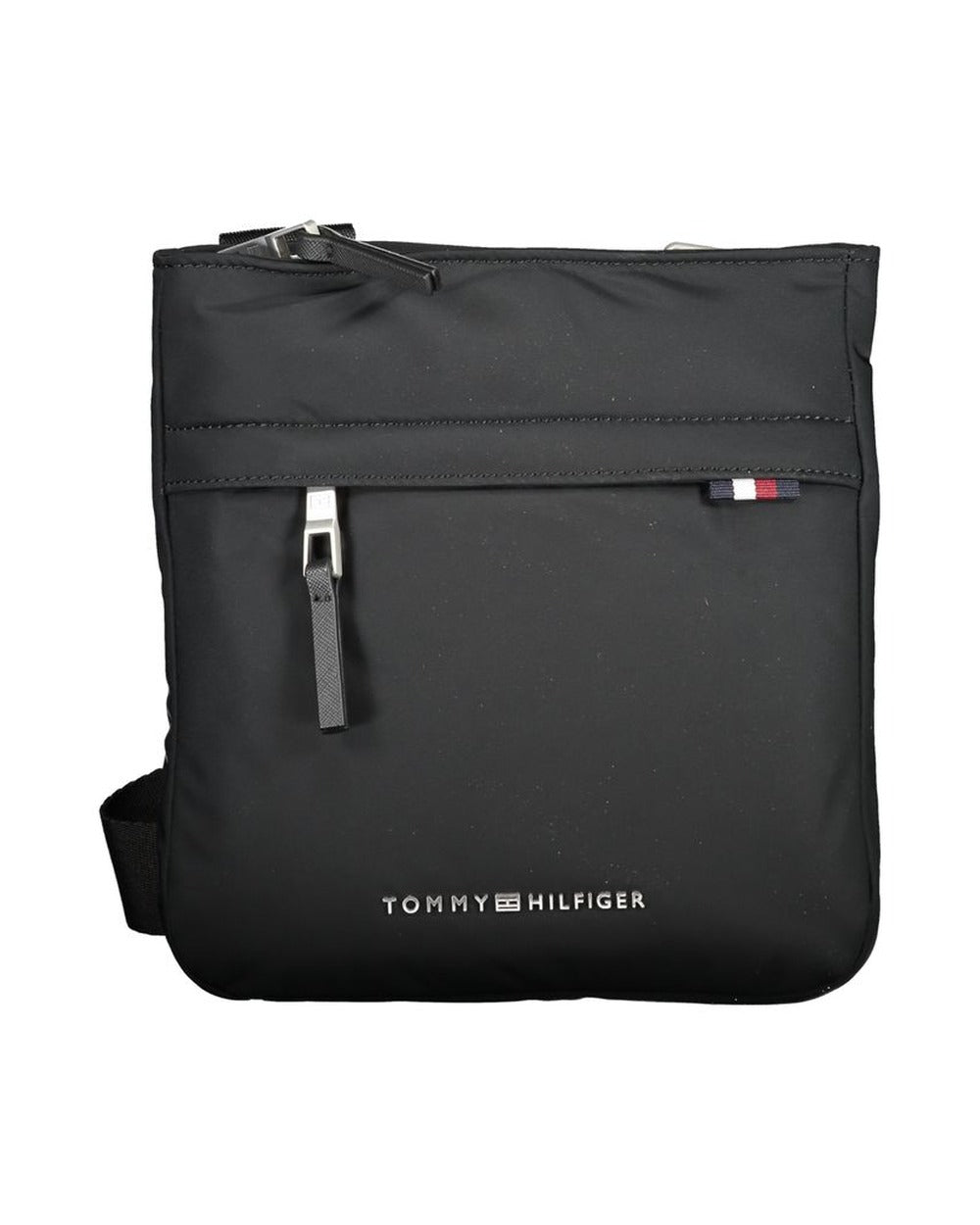 Tommy Hilfiger Black Polyurethane Women Shoulder Bag