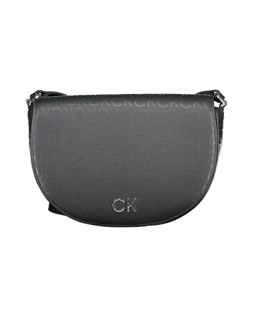Calvin Klein Black Polyurethane Women Shoulder Bag