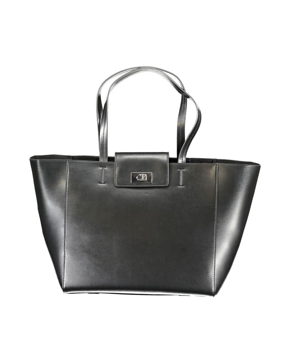 Calvin Klein Black Recycled Polyester Women Handbag