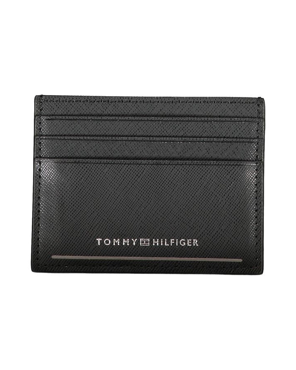 Tommy Hilfiger Black Leather Men Wallet
