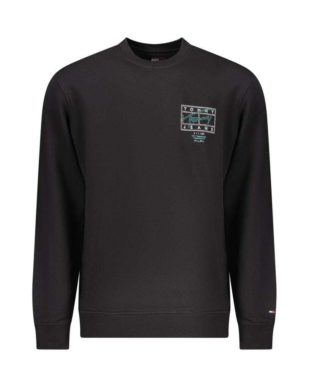 Tommy Hilfiger Black Cotton Men Sweatshirt