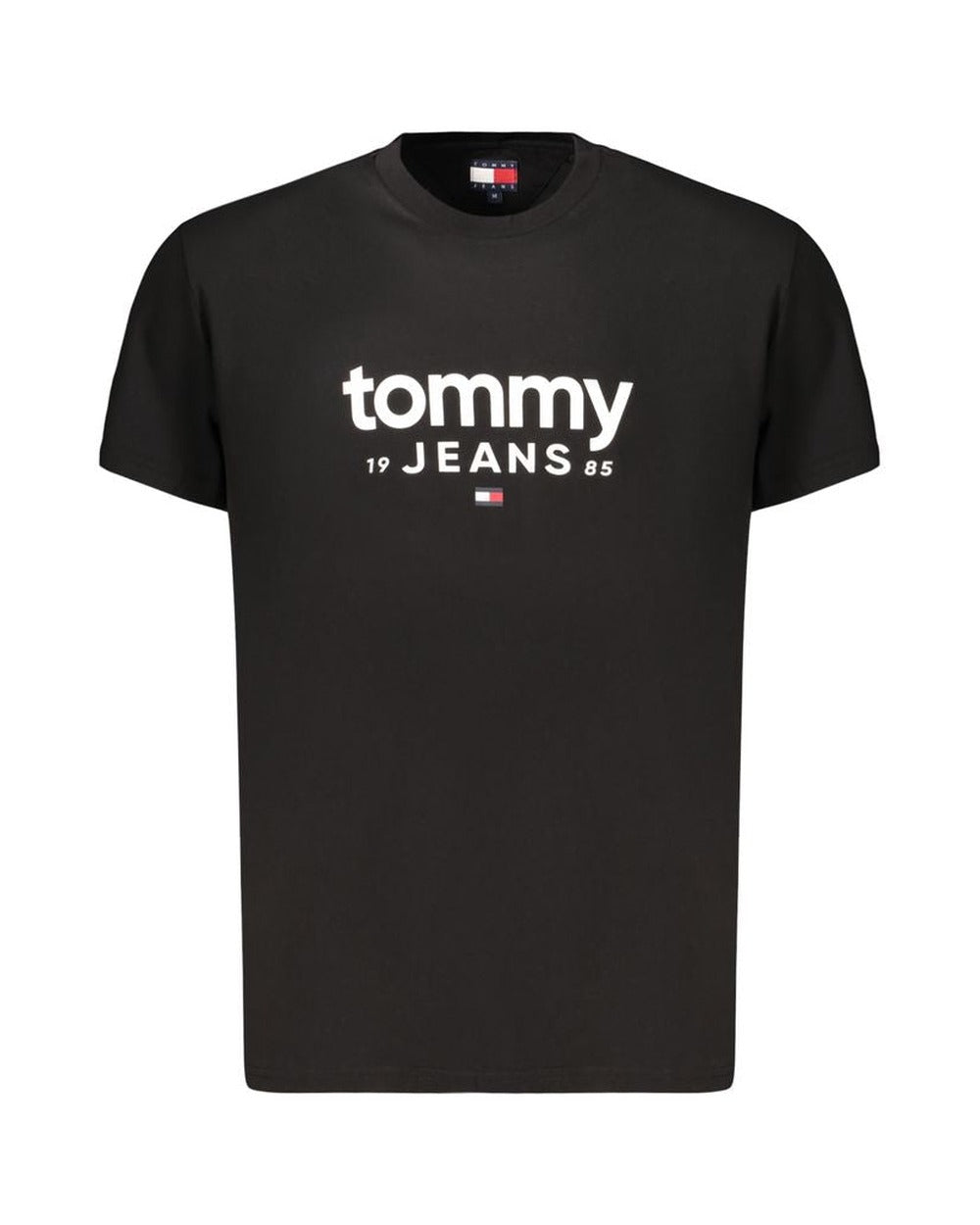 Tommy Hilfiger Black Cotton Mens T-Shirt