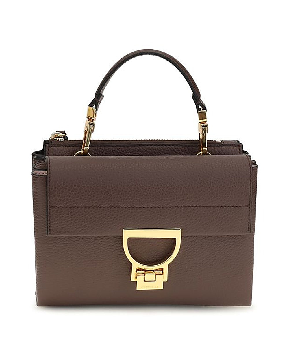 Coccinelle Brown Calf Leather Bos Taurus Handbag