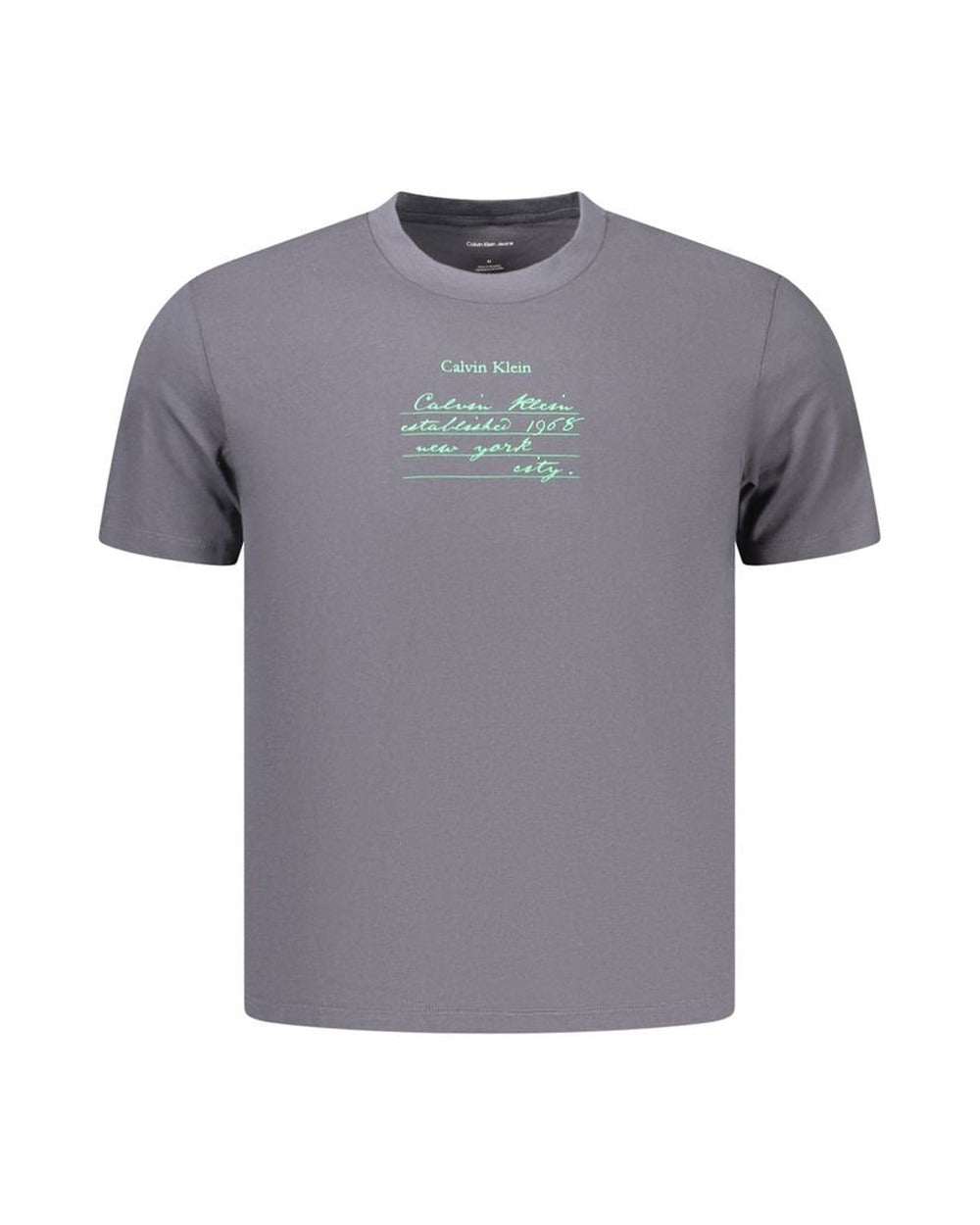 Calvin Klein Gray Cotton Men's T-Shirt